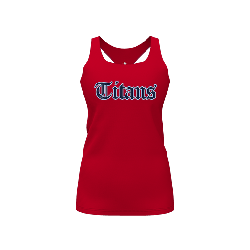 [FT0TRBBK-FEMALE-YOUTH-XS-BLACK-LOGO1] Decker Racerback Tank Top (Female Youth XS, Black, Logo 1)