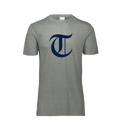 [FTSCUBGY-YS-LOGO2] Decker Youth Tri-Blend T-Shirt - Short Sleeve (Youth S, Gray, Logo 2)