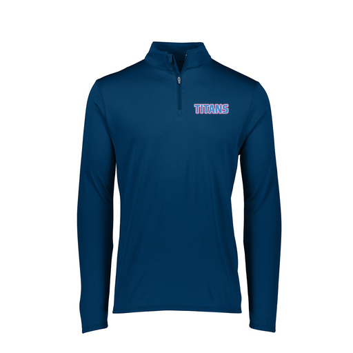 [FTLQFLNV-FAXS-LOGO3] Decker Women's Flex-Lite 1/4 Zip Shirt (Female Adult XS, Navy, Logo 3)