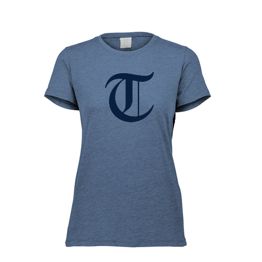 [FTSCUBNV-FAXS-LOGO2] Decker Women's Tri-Blend T-Shirt - Short Sleeve (Female Adult XS, Navy, Logo 2)