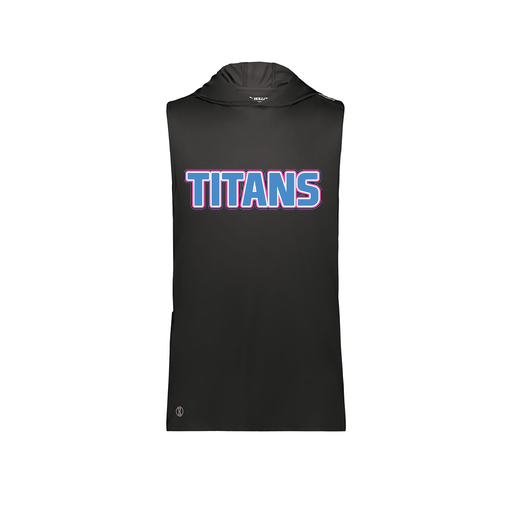 [222590.080.XS-LOGO3] Men's CoolDry Sleeveless Hoodie (Adult XS, Black, Logo 3)