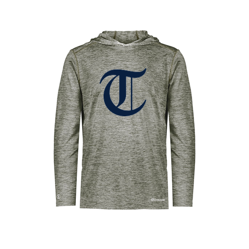 [FOLHCGGY-AS-LOGO2] Decker Men's Charge Hoodie (Adult S, Gray, Logo 2)