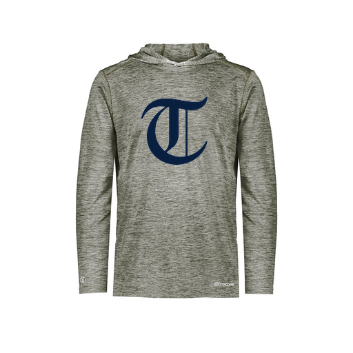 [FOLHCGGY-YS-LOGO2] Decker Youth Charge Hoodie (Youth S, Gray, Logo 2)