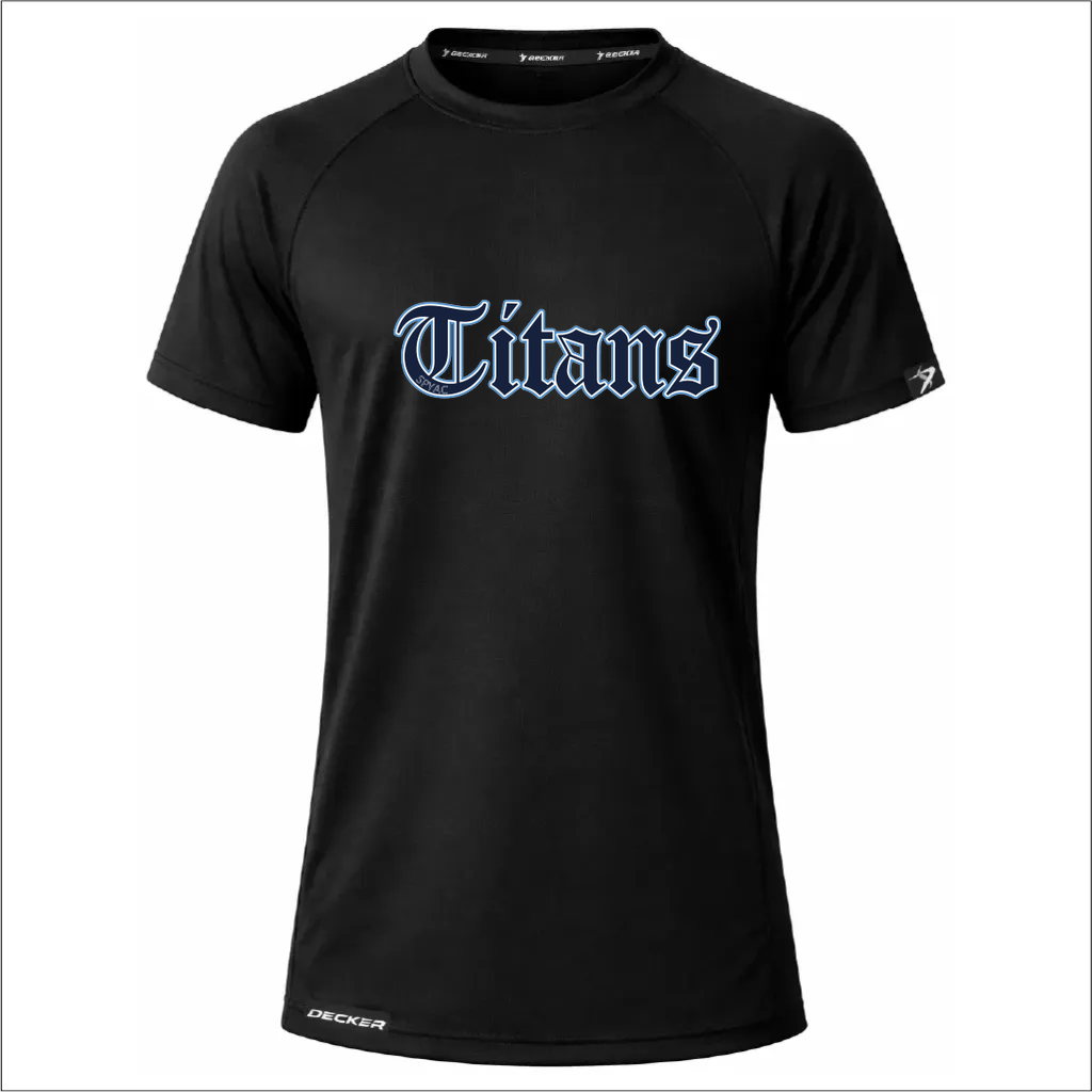 [FTSCPTBK-YXS-LOGO1] NEW Decker Performance T-Shirt (Black, Youth XS, Logo 1)