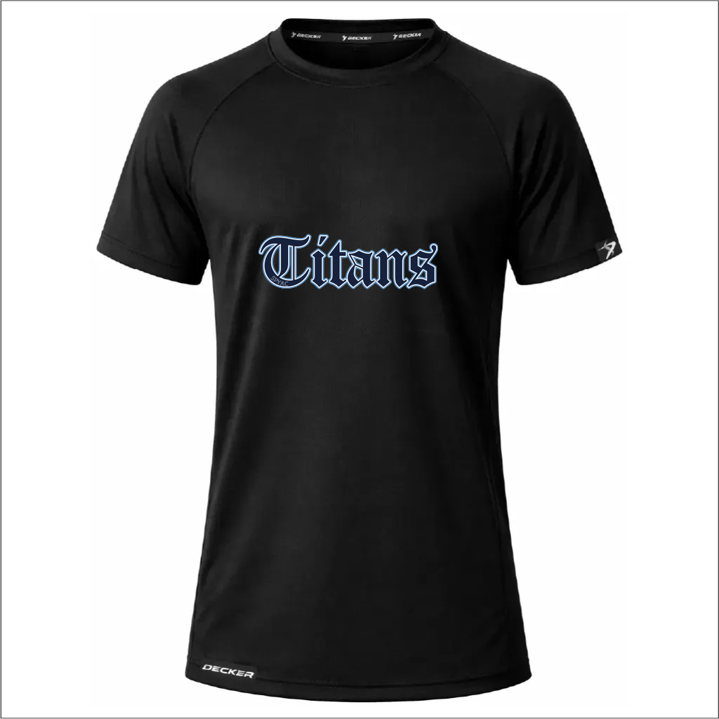 [FTSCPTBK-YXS-LOGO1] NEW Decker Performance T-Shirt (Black, Youth XS, Logo 1)